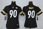 Women Nike Pittsburgh Steelers #90 Watt Black Vapor Untouchable Player Limited Jersey,baseball caps,new era cap wholesale,wholesale hats
